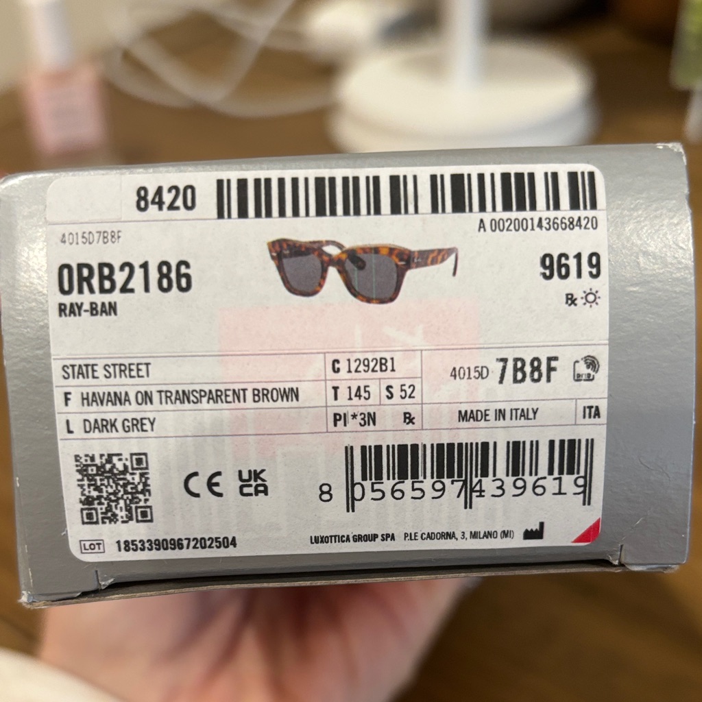 Ray-Ban Dark Grey And Havana Glasses